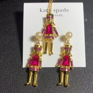 Kate Spade oh what fun Nutcracker Earring / necklace